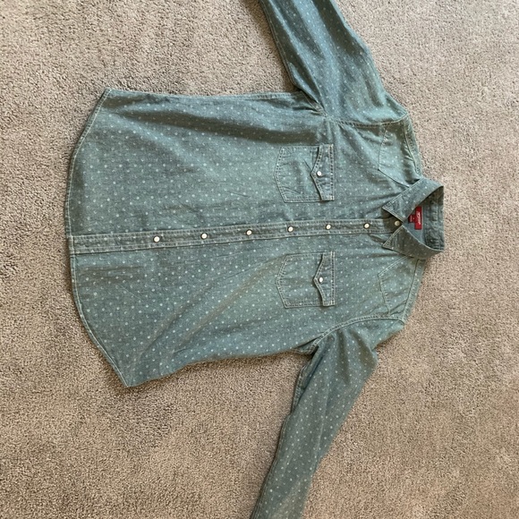 Men's Arizona Jeans Button Down Shirt Medium - Picture 2 of 3